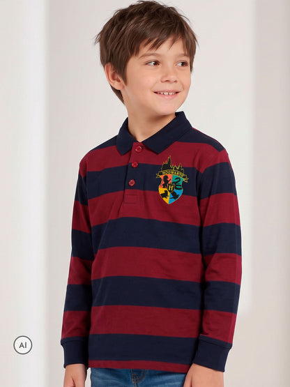 Character Red Harry Potter Hogwarts Rugby Shirt - image 5