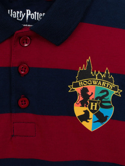 Character Red Harry Potter Hogwarts Rugby Shirt - image 9