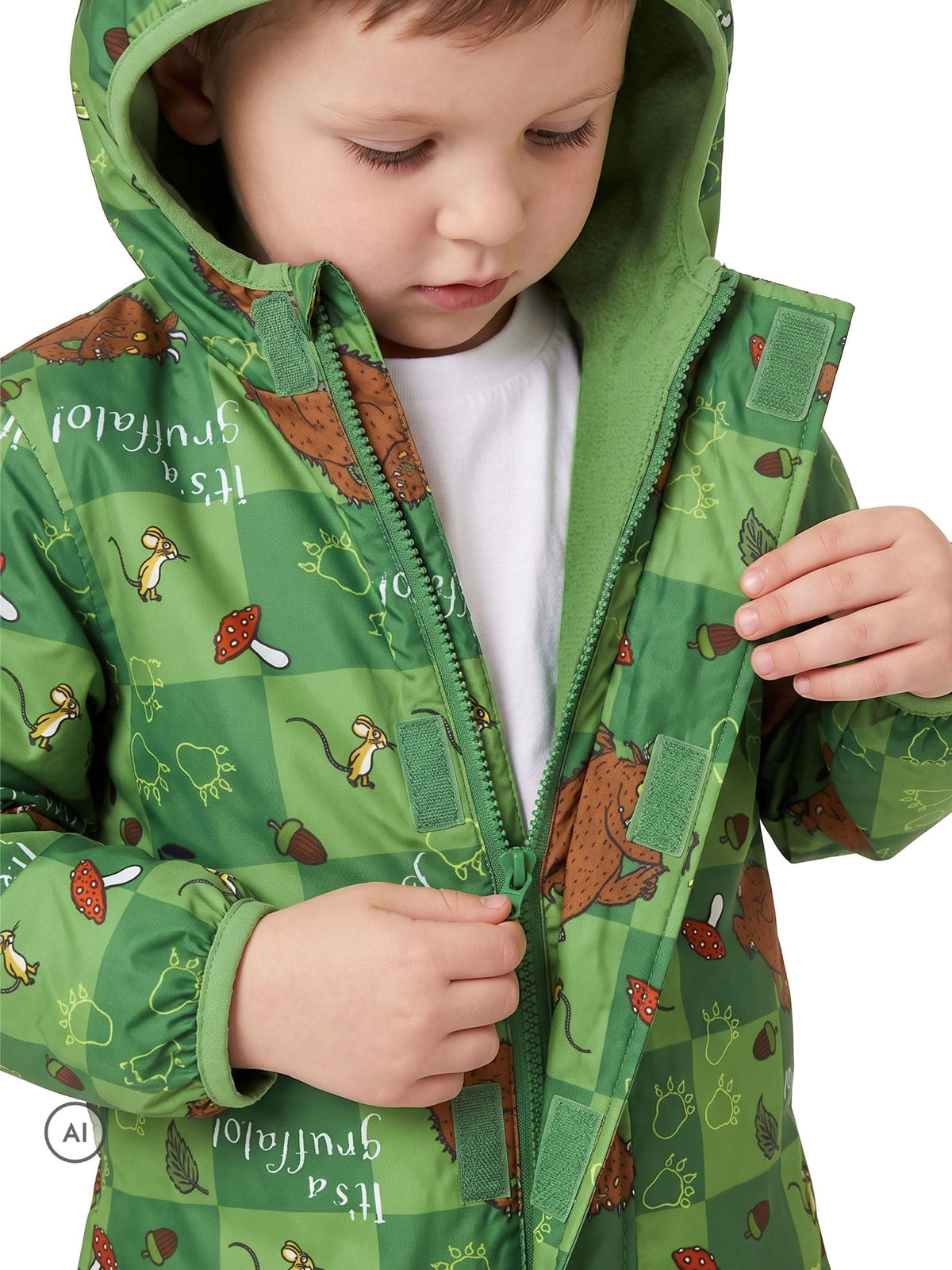 Character Green The Gruffalo 3D Ears & Horns Puddlesuit - image 7