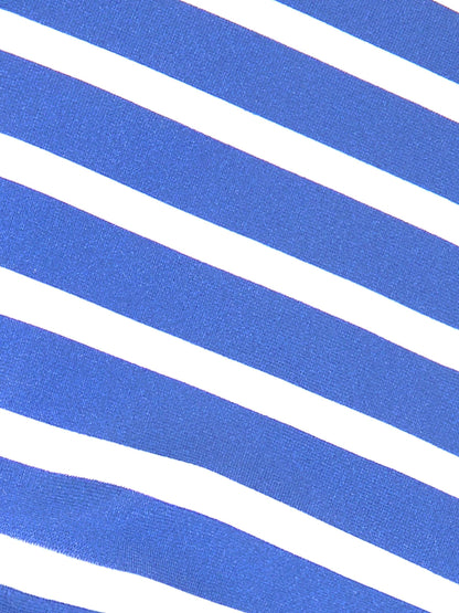 JoJo Maman Bébé Blue Stripe UV Sun Protection Swim Hat image 3