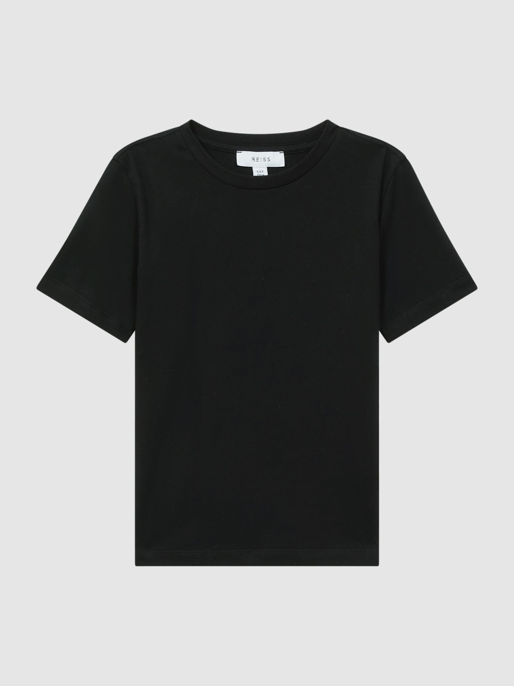 Reiss Black Bless 3-9 yrs Cotton Crew-Neck T-Shirt image 2