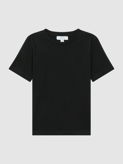 Reiss Black Bless 3-9 yrs Cotton Crew-Neck T-Shirt image 2