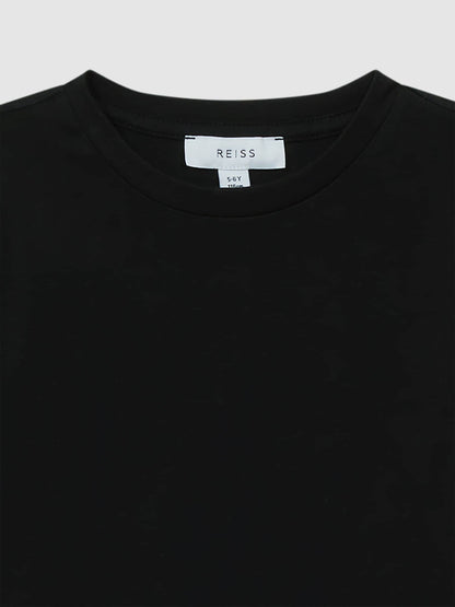 Reiss Black Bless 3-9 yrs Cotton Crew-Neck T-Shirt image 4