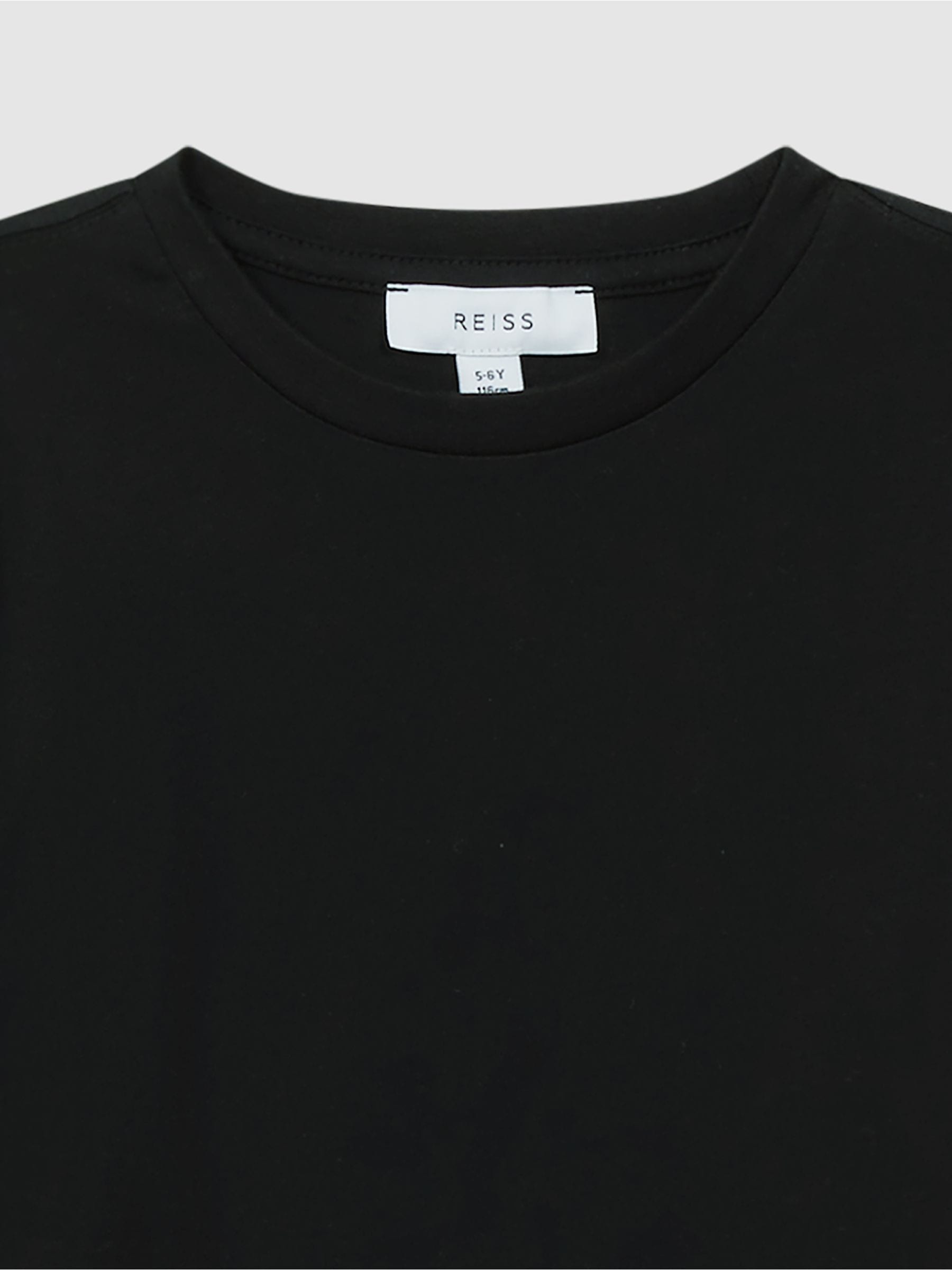 Reiss Black Bless 3-9 yrs Cotton Crew-Neck T-Shirt image 5