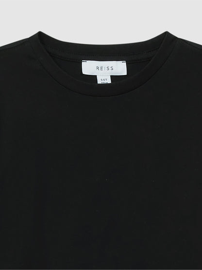 Reiss Black Bless 3-9 yrs Cotton Crew-Neck T-Shirt image 5