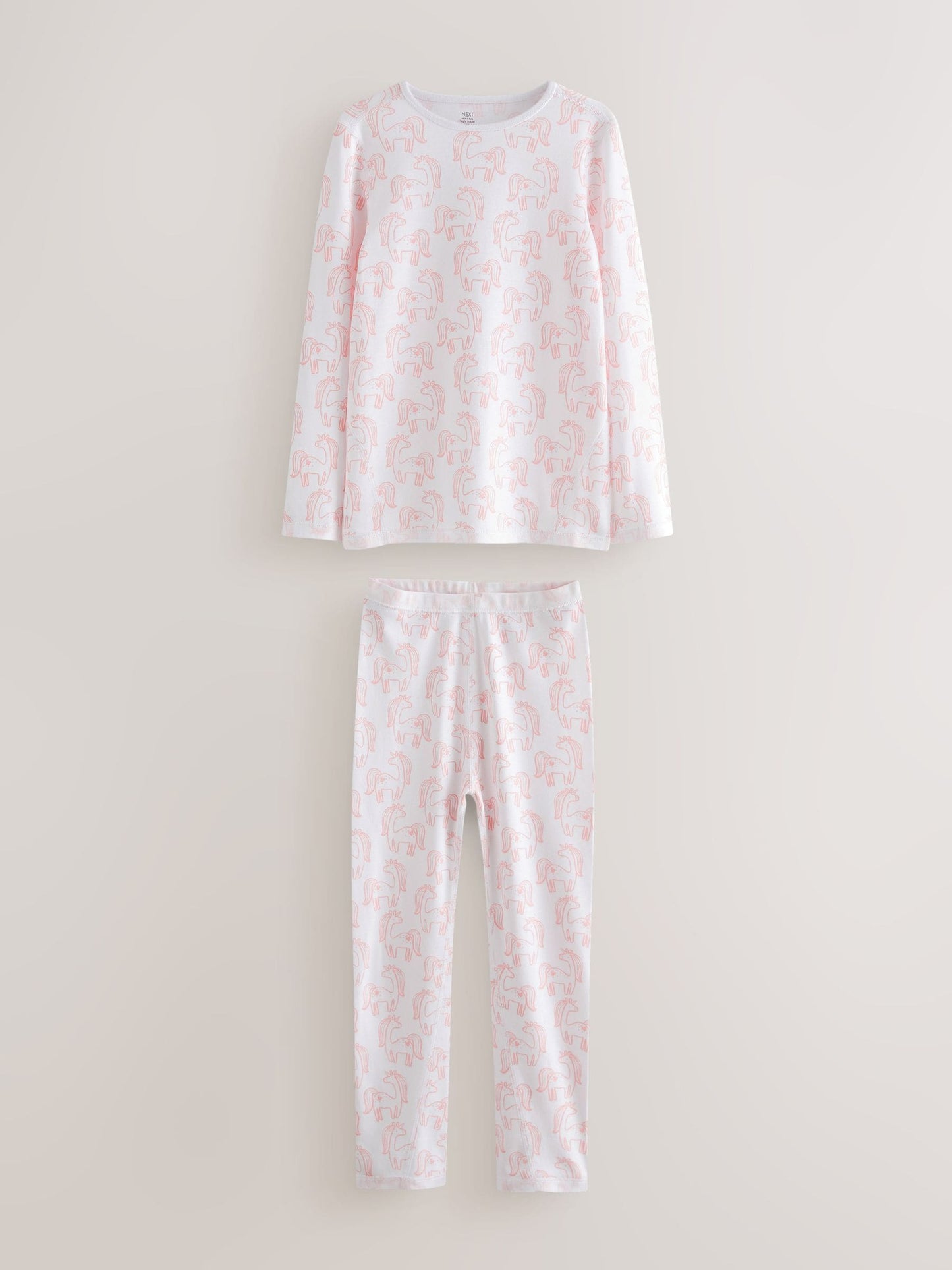Pink Unicorn Print Kind to Skin Pyjamas 2 Pack (9mths-12yrs) image 4