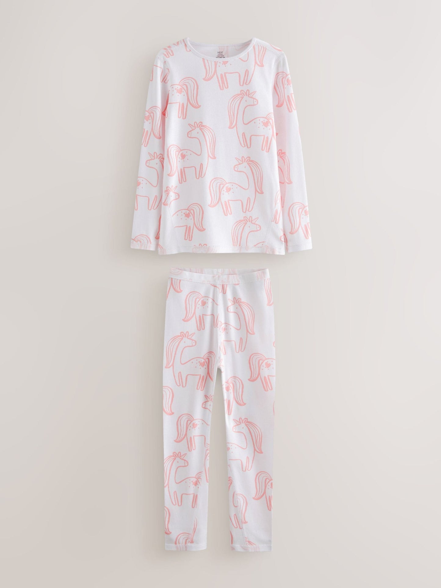 Pink Unicorn Print Kind to Skin Pyjamas 2 Pack (9mths-12yrs) image 5
