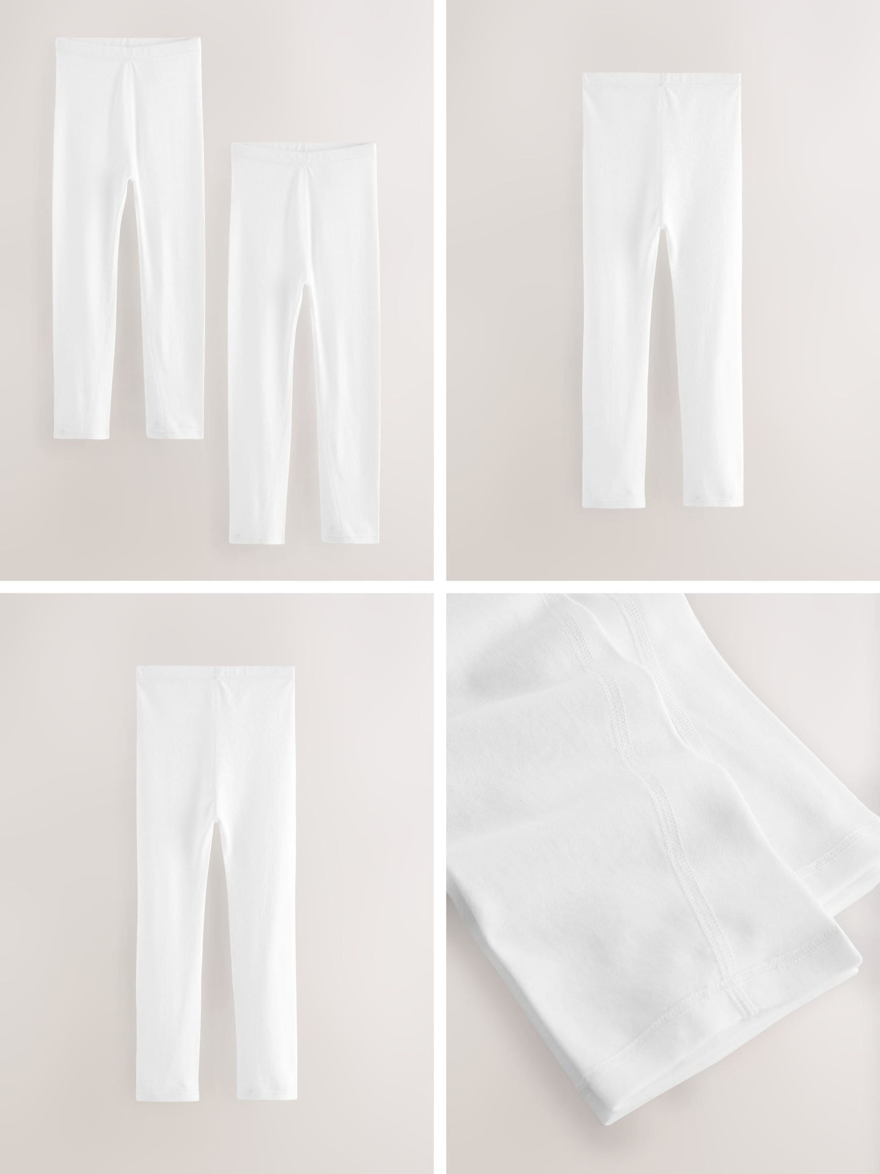 White Kind to Skin Leggings 2 Pack (9mths-12yrs) image 3