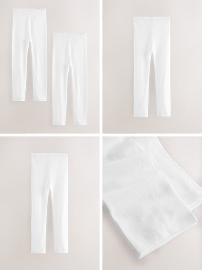 White Kind to Skin Leggings 2 Pack (9mths-12yrs) image 3