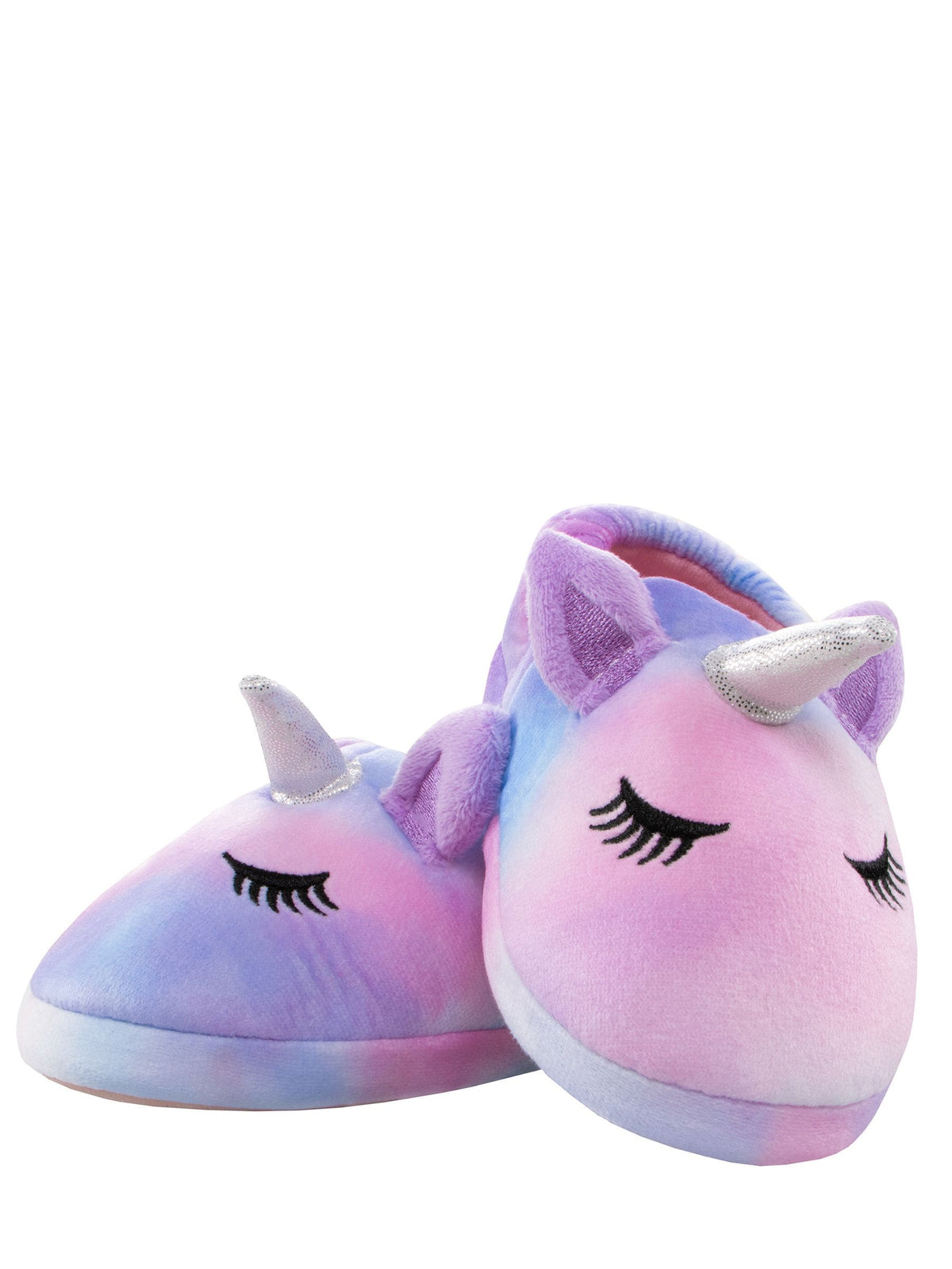Harry Bear Pink Tie Dye Unicorn 3D Horn & Ears Slippers - image 3
