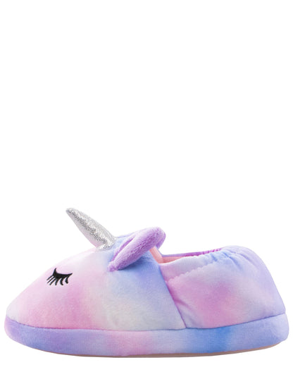 Harry Bear Pink Tie Dye Unicorn 3D Horn & Ears Slippers - image 4