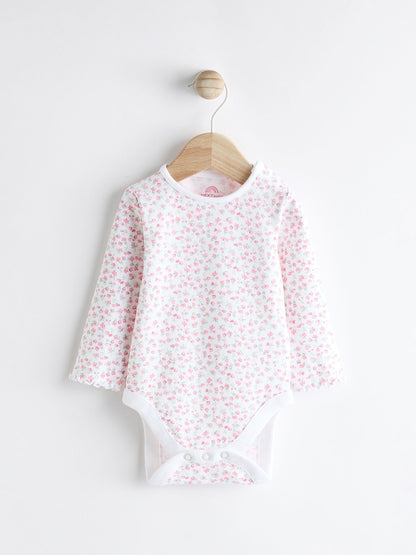 Pink Baby Dungarees and Longsleeve Bodysuit Set (0mths-2yrs)