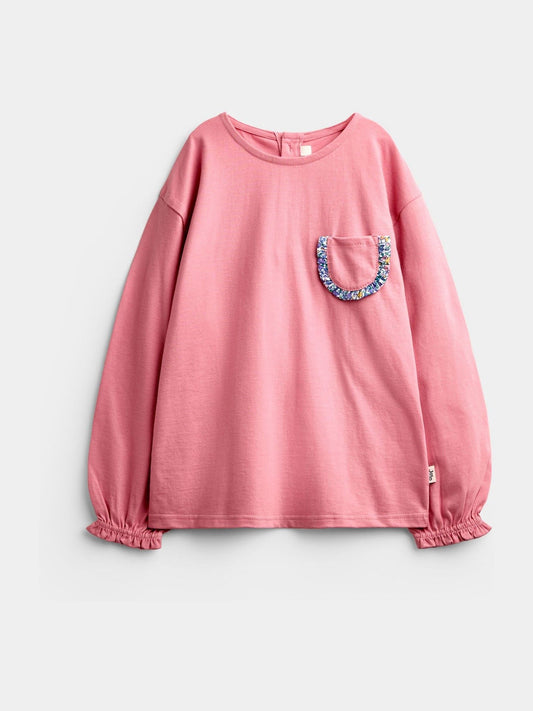 Dsiney Kidz - JoJo Maman Bébé Navy Blue Butterfly 3-Pack Long Sleeve T-Shirts image 2