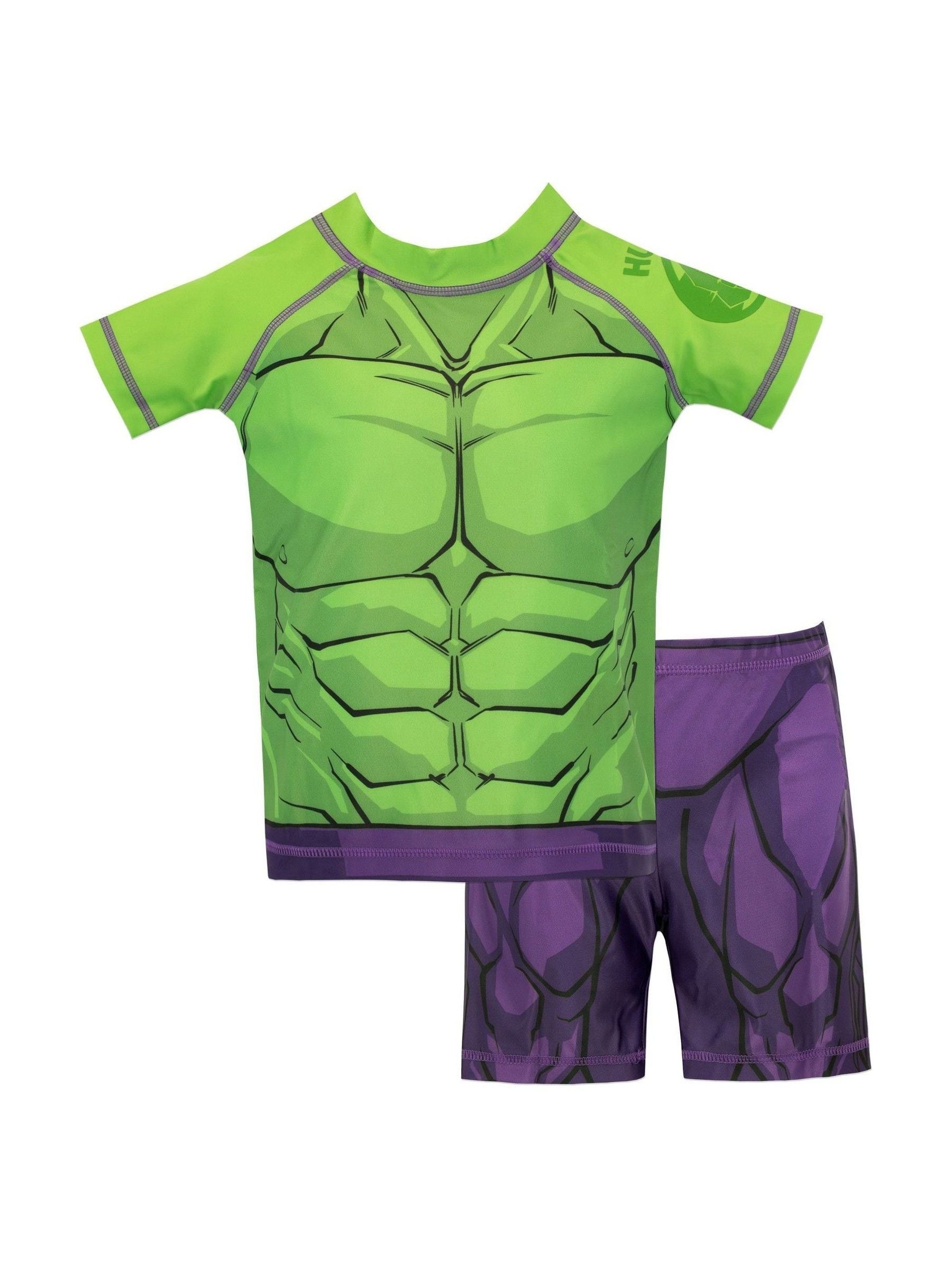 Character Green Marvel Hulk Swim Set image 1