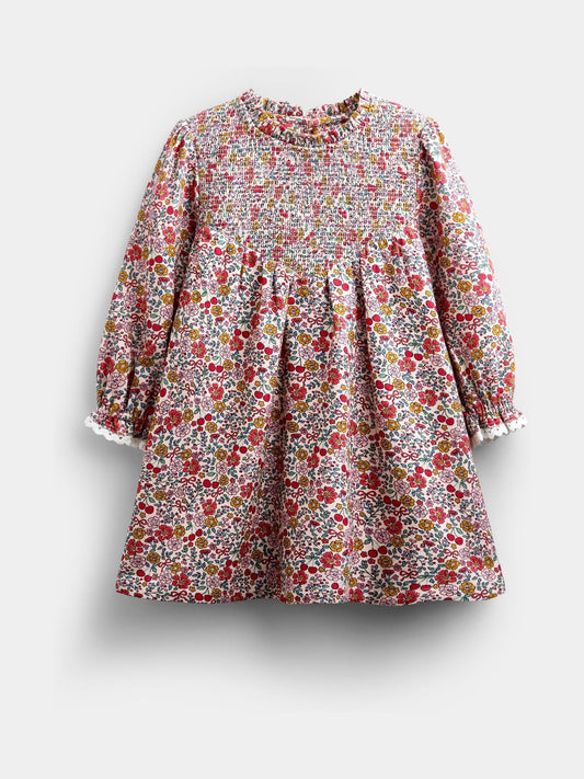 JoJo Maman Bébé Cherry Floral Smocked Dress - image 1