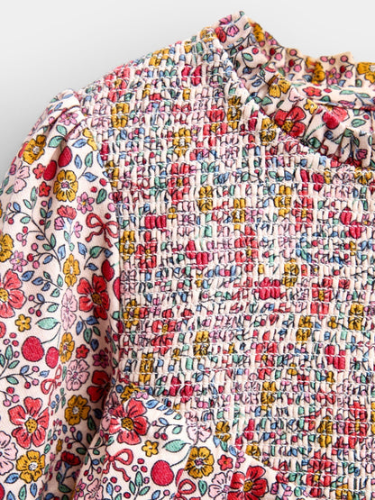 Dsiney Kidz - JoJo Maman Bébé Cherry Floral Smocked Dress image 3