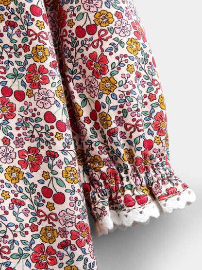 JoJo Maman Bébé Cherry Floral Smocked Dress - image 4