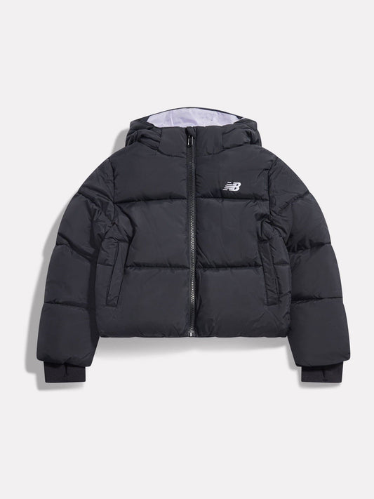 New Balance Black Wide Baffle Puffer Coat - image 1