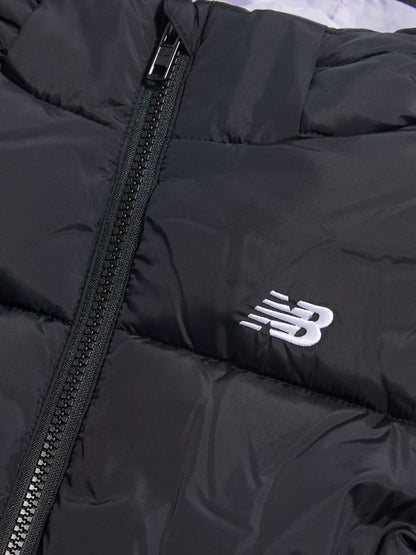 New Balance Black Wide Baffle Puffer Coat - image 3