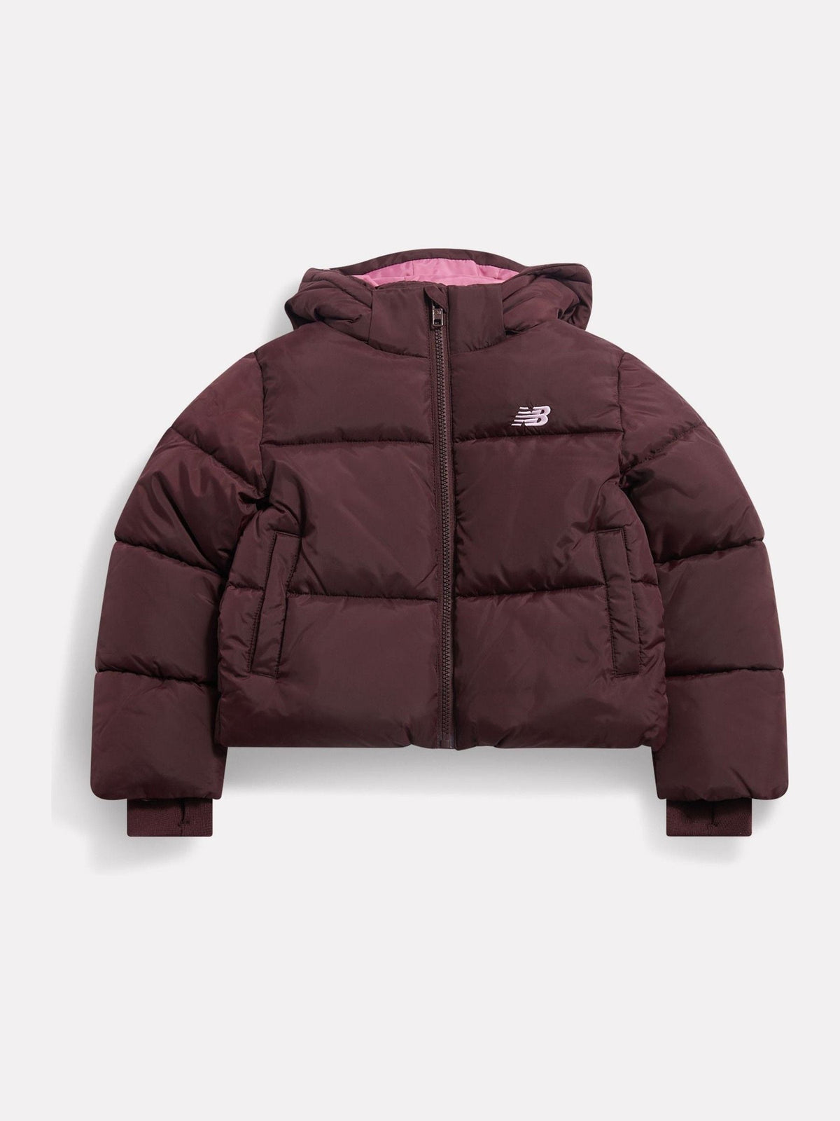 New Balance Brown Wide Baffle Puffer Coat - image 1