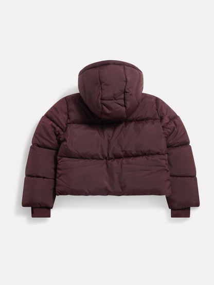 New Balance Brown Wide Baffle Puffer Coat - image 2