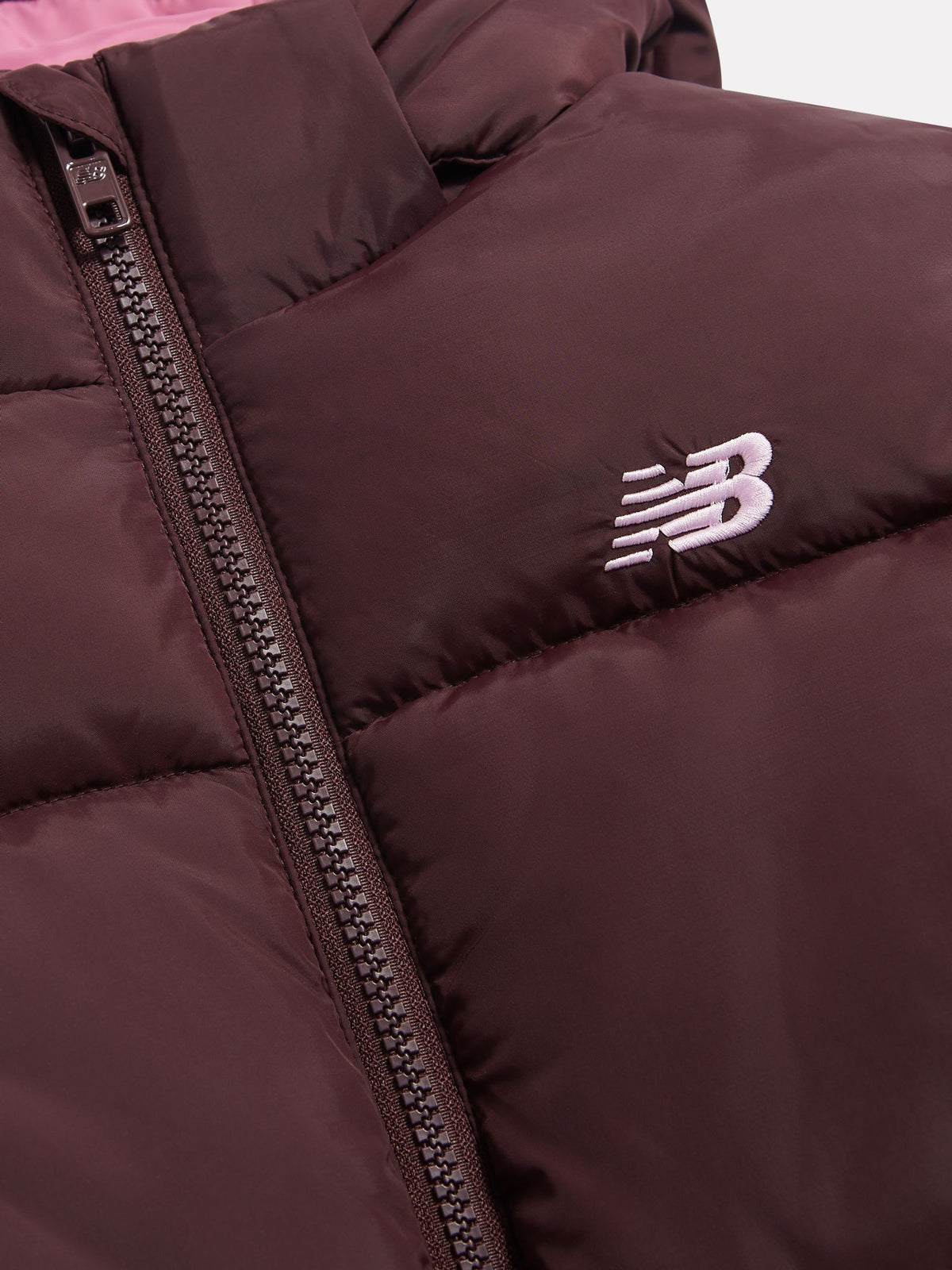 New Balance Brown Wide Baffle Puffer Coat - image 3