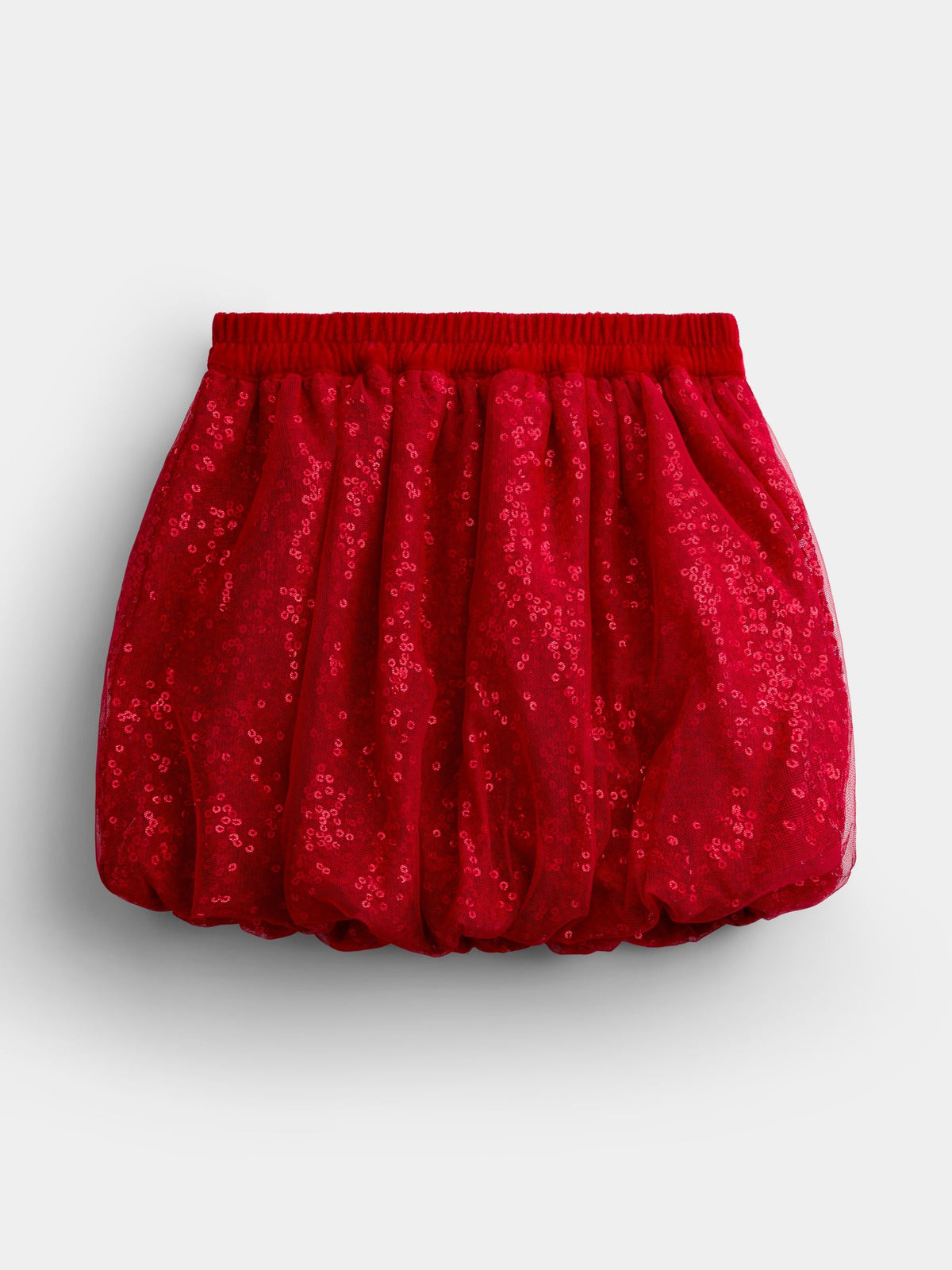 JoJo Maman Bébé Red Sequin Bubble Skirt - image 1