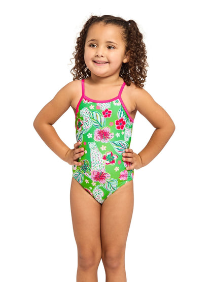 Dsiney Kidz - Zoggs Green Yaroomba Floral Swimsuit image 1