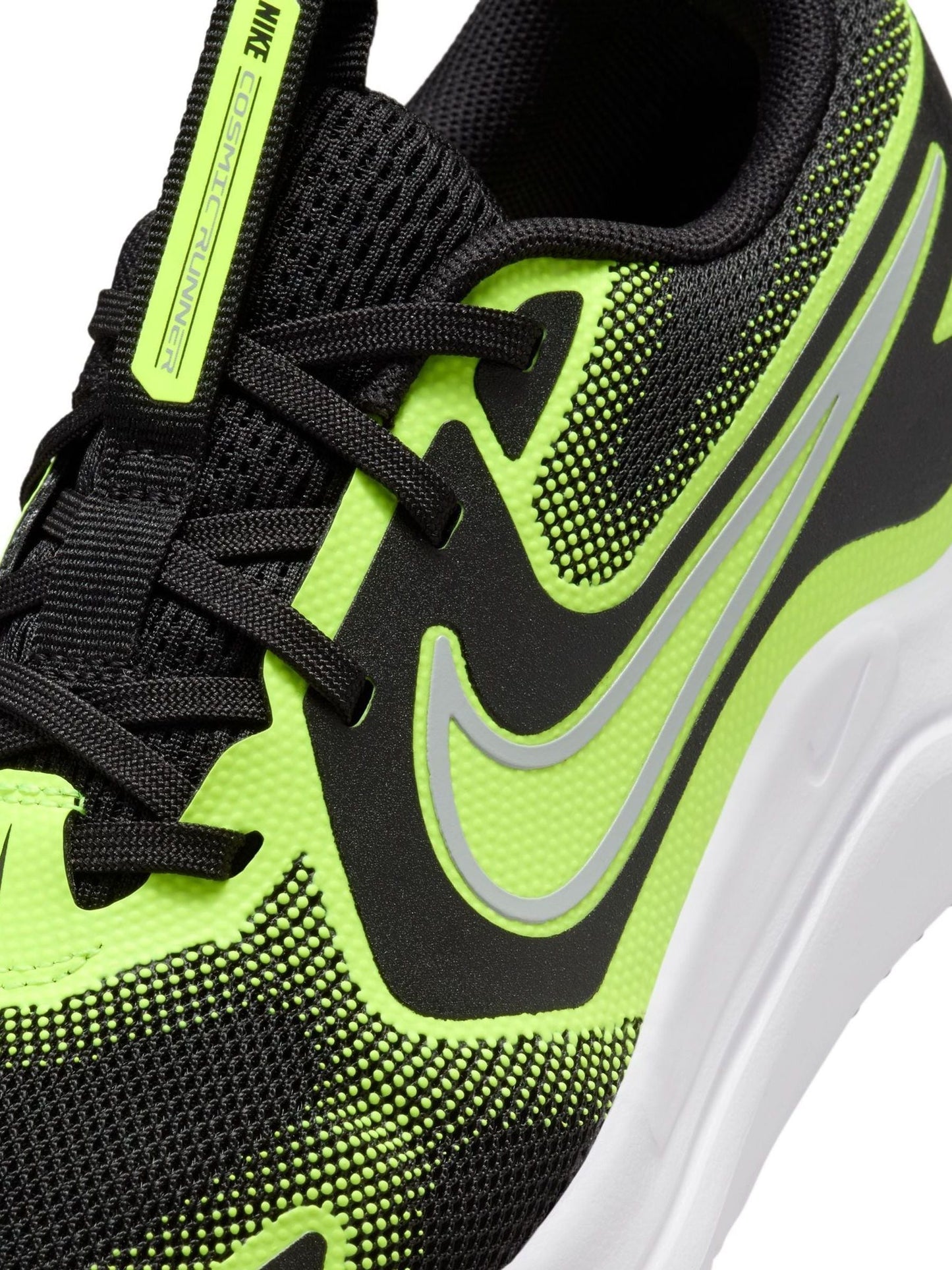 Nike Black/Lime Youth Cosmic Running Trainers image 10