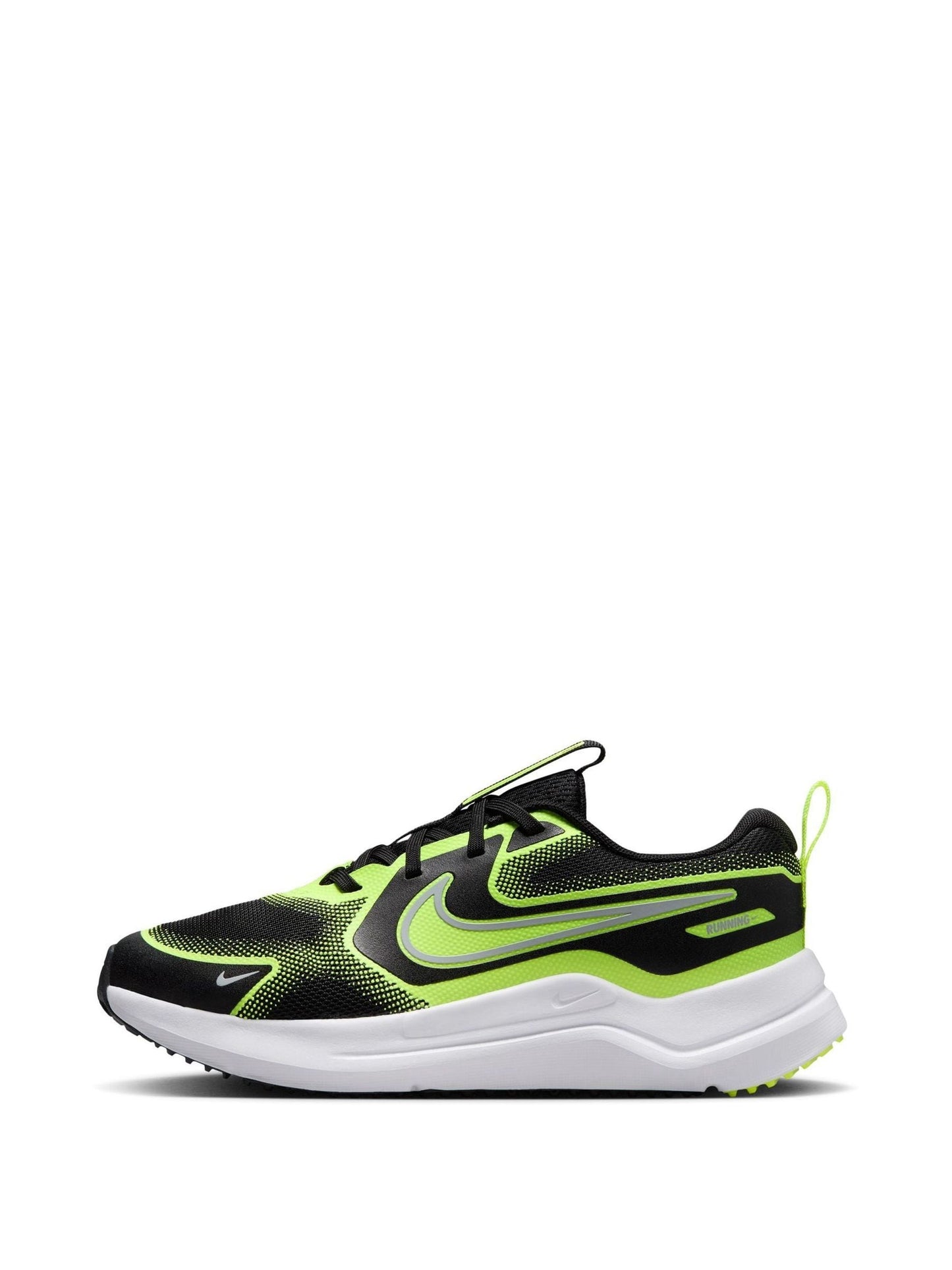 Nike Black/Lime Youth Cosmic Running Trainers image 2