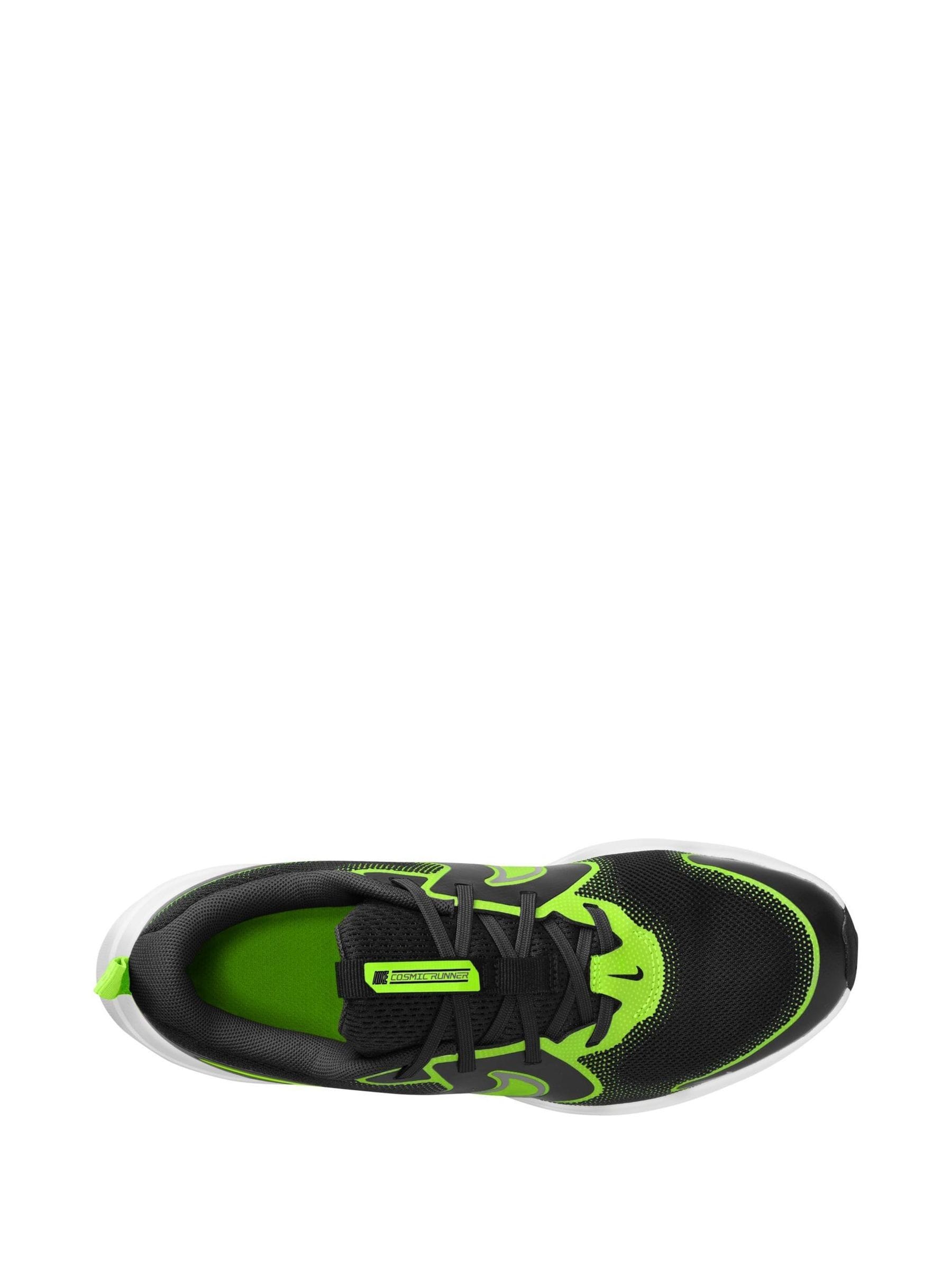 Nike Black/Lime Youth Cosmic Running Trainers image 7
