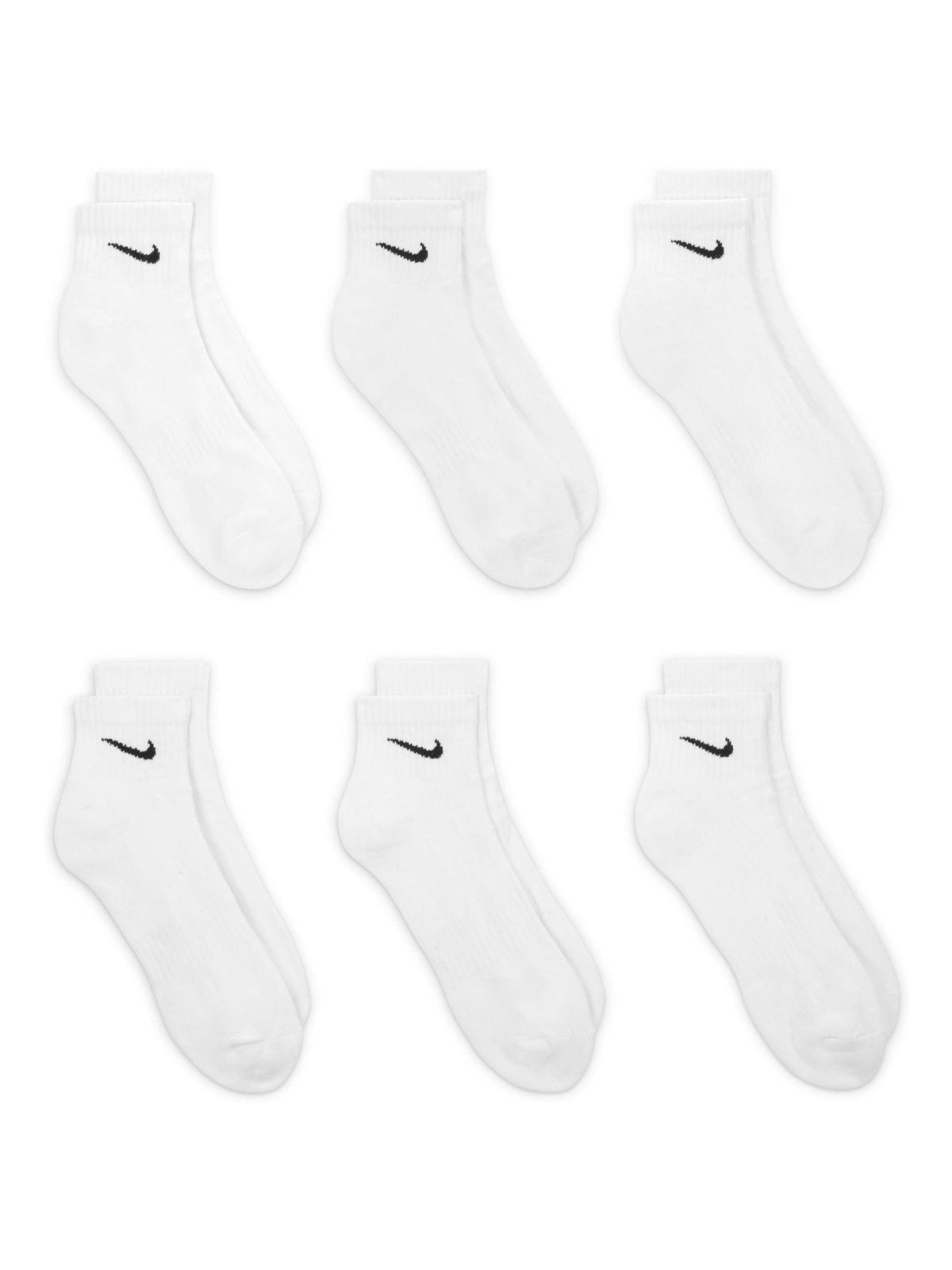 Nike White Ankle Everyday Cushioned Socks 6 Pack - image 3