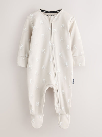 Baker by Ted Baker Neutral 3 Pack Sleepsuits - image 3