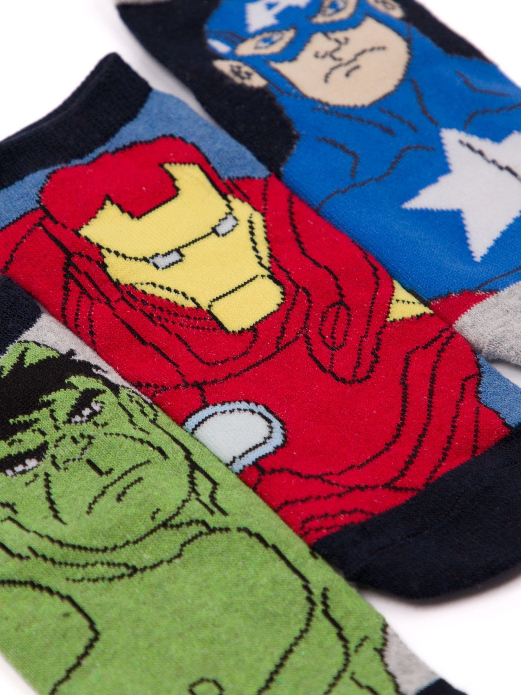 Dsiney Kidz - Vanilla Underground Black Marvel Boys Character Socks 6 Pack image 2