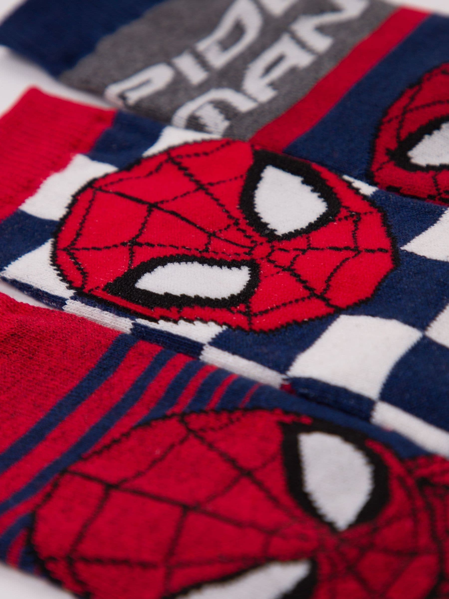 Dsiney Kidz - Vanilla Underground Red Spider-Man Boys Character Socks 6 Pack image 3