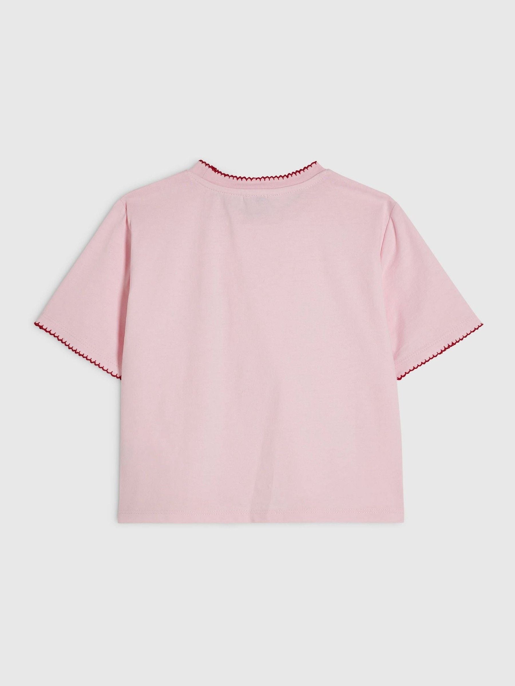 Dsiney Kidz - River Island Pink Icon Embellished Boxy T-Shirt image 2