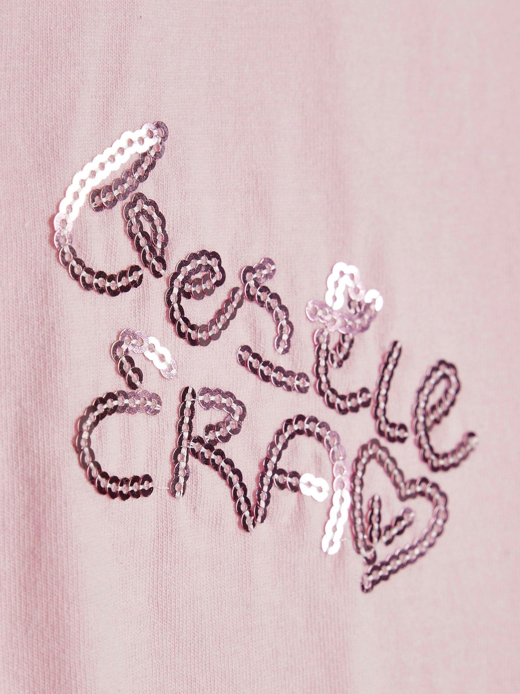 Dsiney Kidz - River Island Pink Icon Embellished Boxy T-Shirt image 3