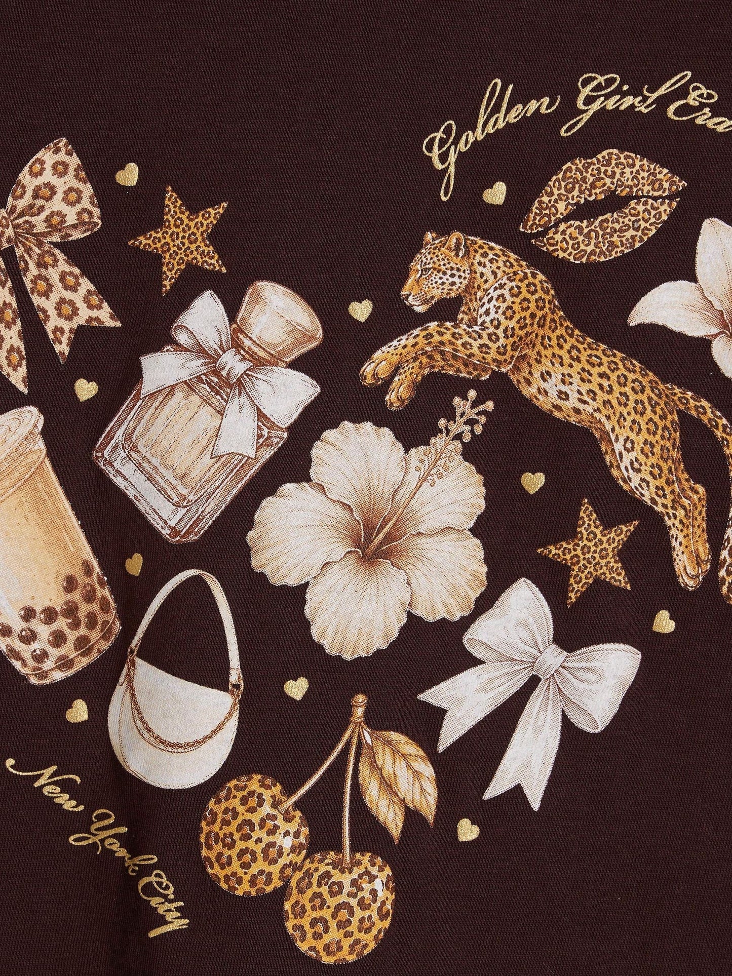 Dsiney Kidz - River Island Brown Leopard Heart T-Shirt image 3