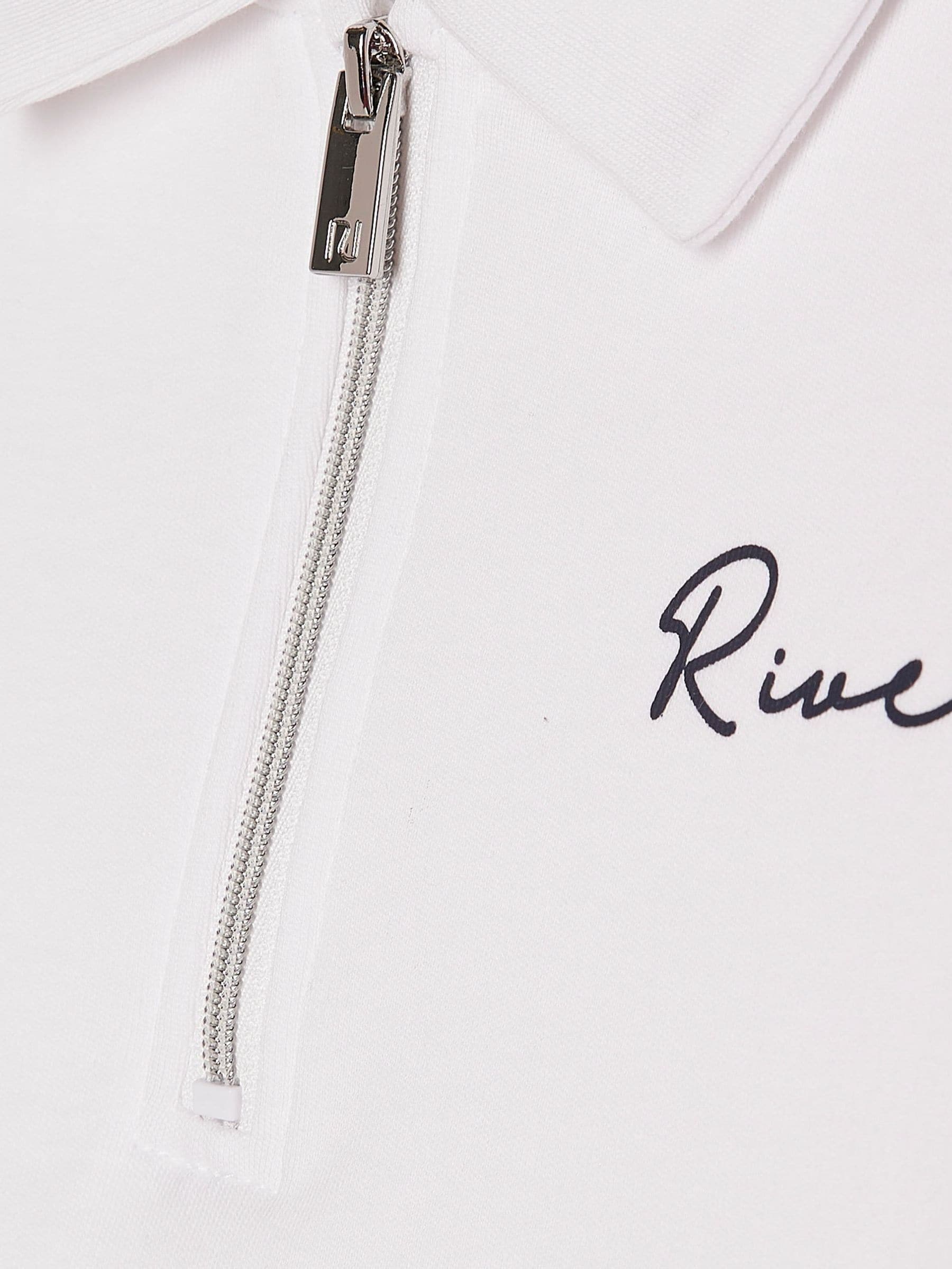 Dsiney Kidz - River Island White Logo Polo Shirt & Shorts Set image 4