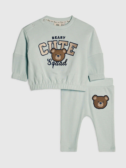 River Island Blue Cutie Squad Top & Leggings  Set - image 1