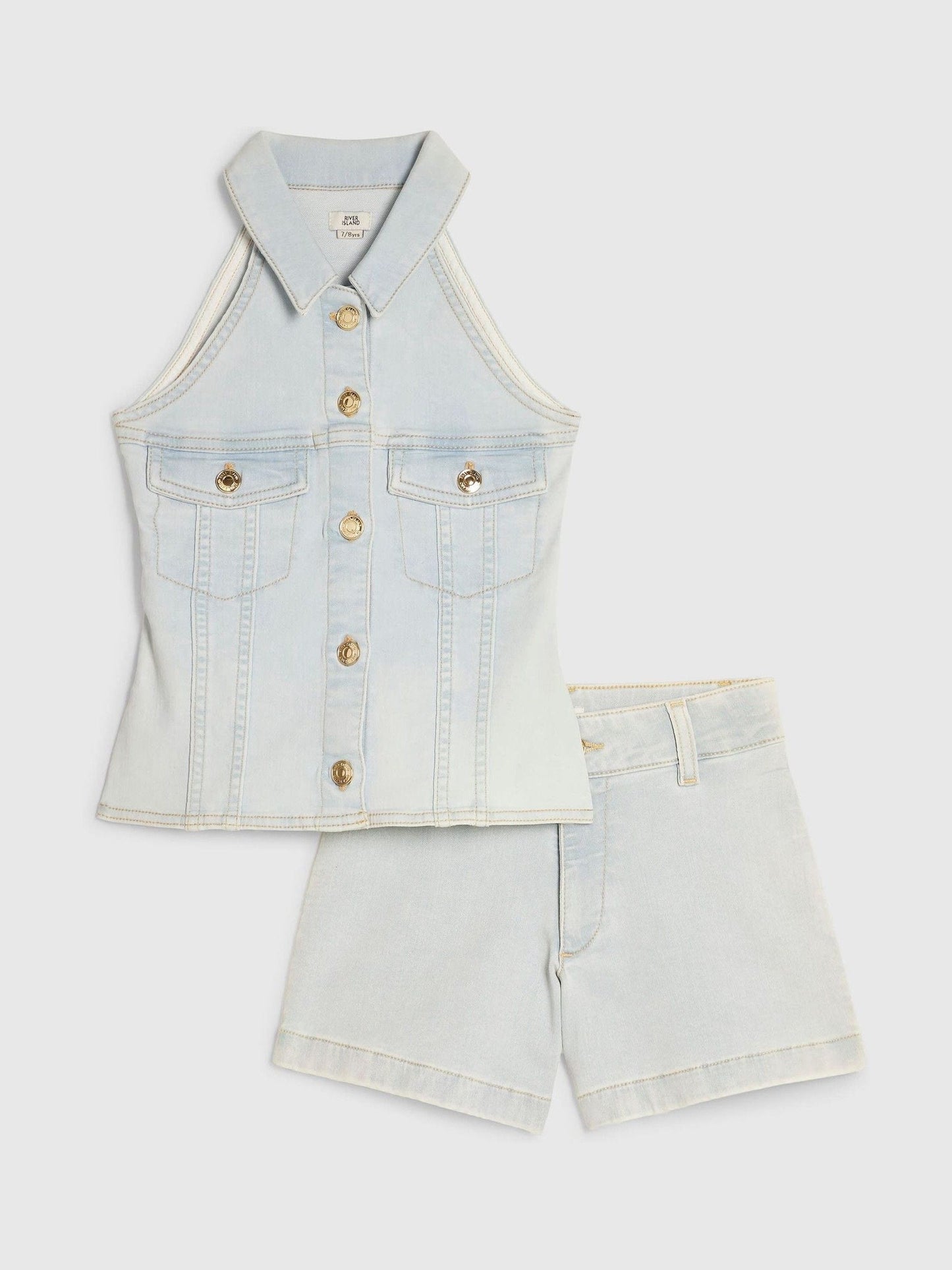 Dsiney Kidz - River Island Blue Waistcoat & Shorts Set image 1
