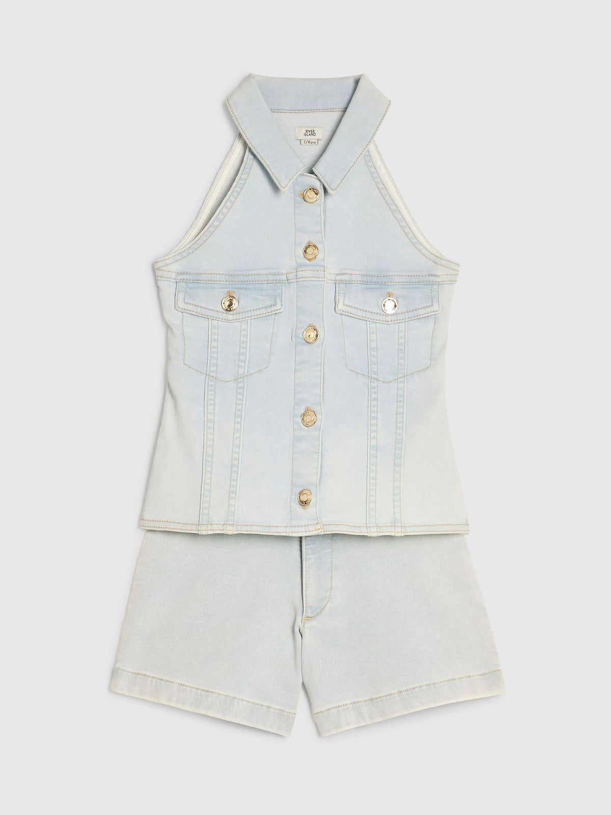 Dsiney Kidz - River Island Blue Waistcoat & Shorts Set image 2