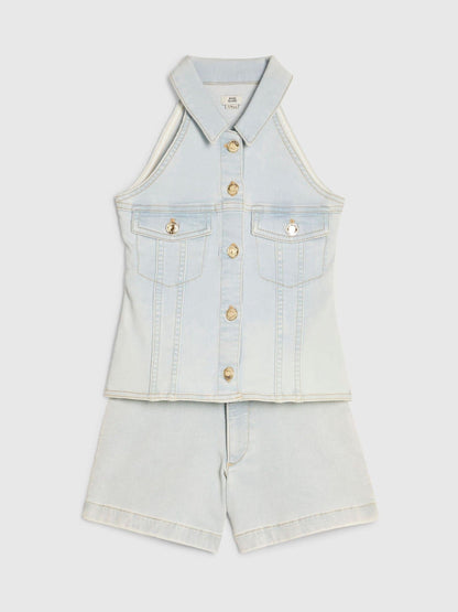 Dsiney Kidz - River Island Blue Waistcoat & Shorts Set image 2