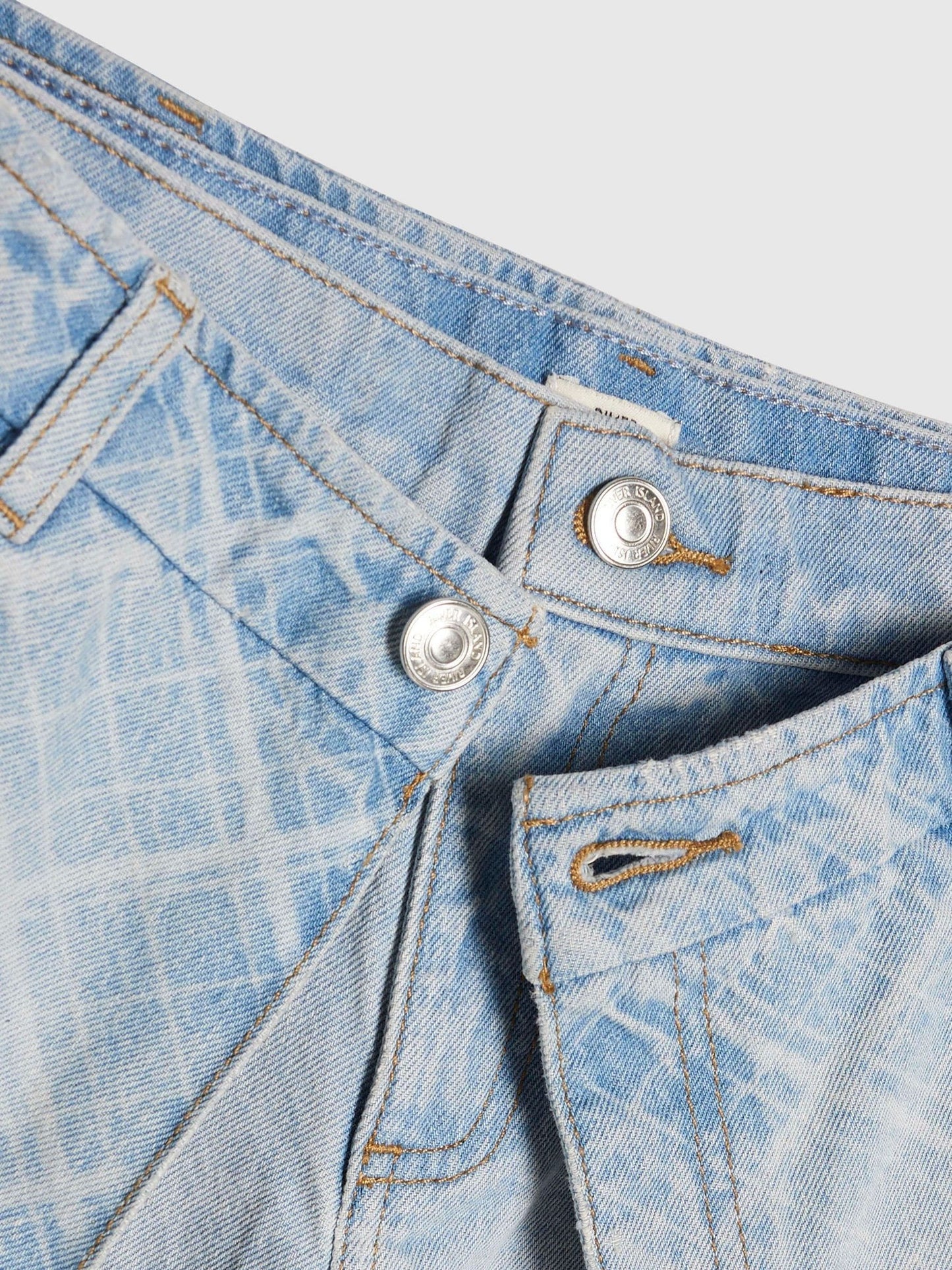 Dsiney Kidz - River Island Blue Hotfix Check Wide Leg Skirt Jeans image 3