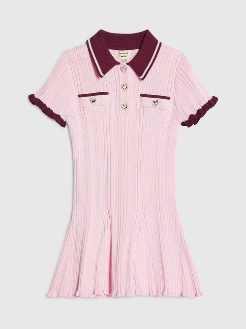 Dsiney Kidz - River Island Pink Flippy Martini Dress image 1