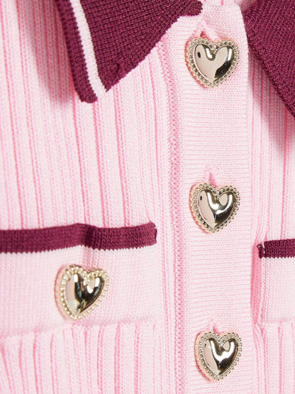 Dsiney Kidz - River Island Pink Flippy Martini Dress image 3