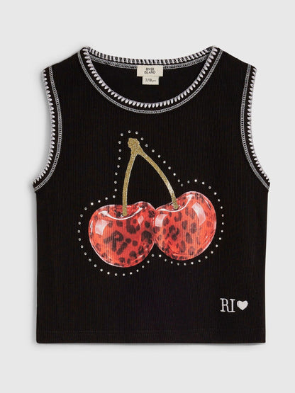 Dsiney Kidz - River Island Black Iconic Whipstitch T-Shirt image 1