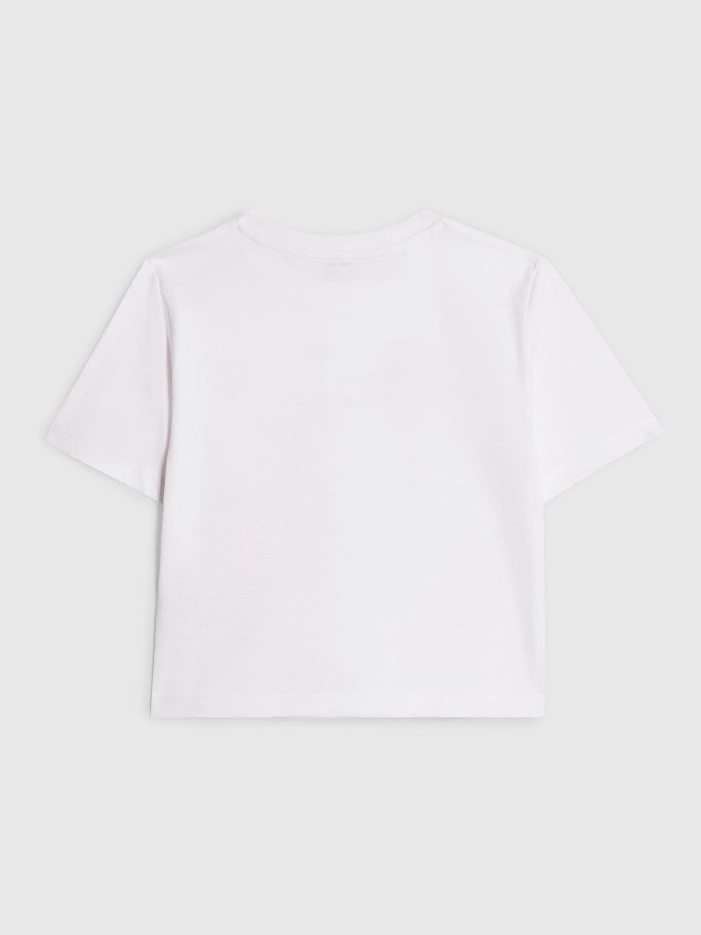 Dsiney Kidz - River Island White Capybara Hotfix Crop T-Shirt image 2