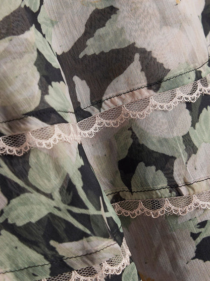 Dsiney Kidz - River Island Black Floral Chiffon Dress image 3