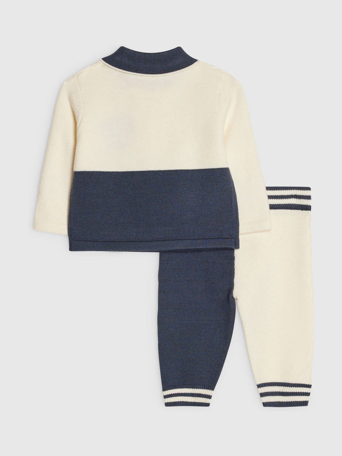 River Island Blue Colour Block Polo Top & Joggers Set - image 3